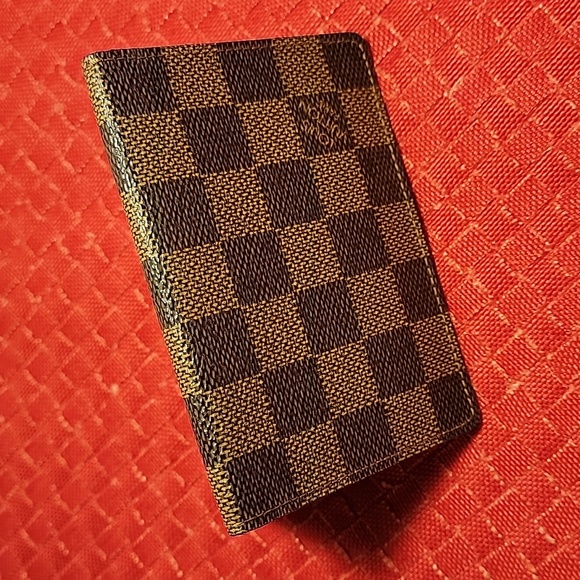 💯Authentic Louis Vuitton cardholder vintage Damier Ebene - Picture 12 of 12